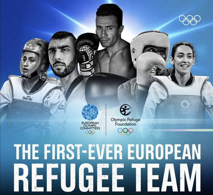 The European Refugee Team comprises five members ©EOC