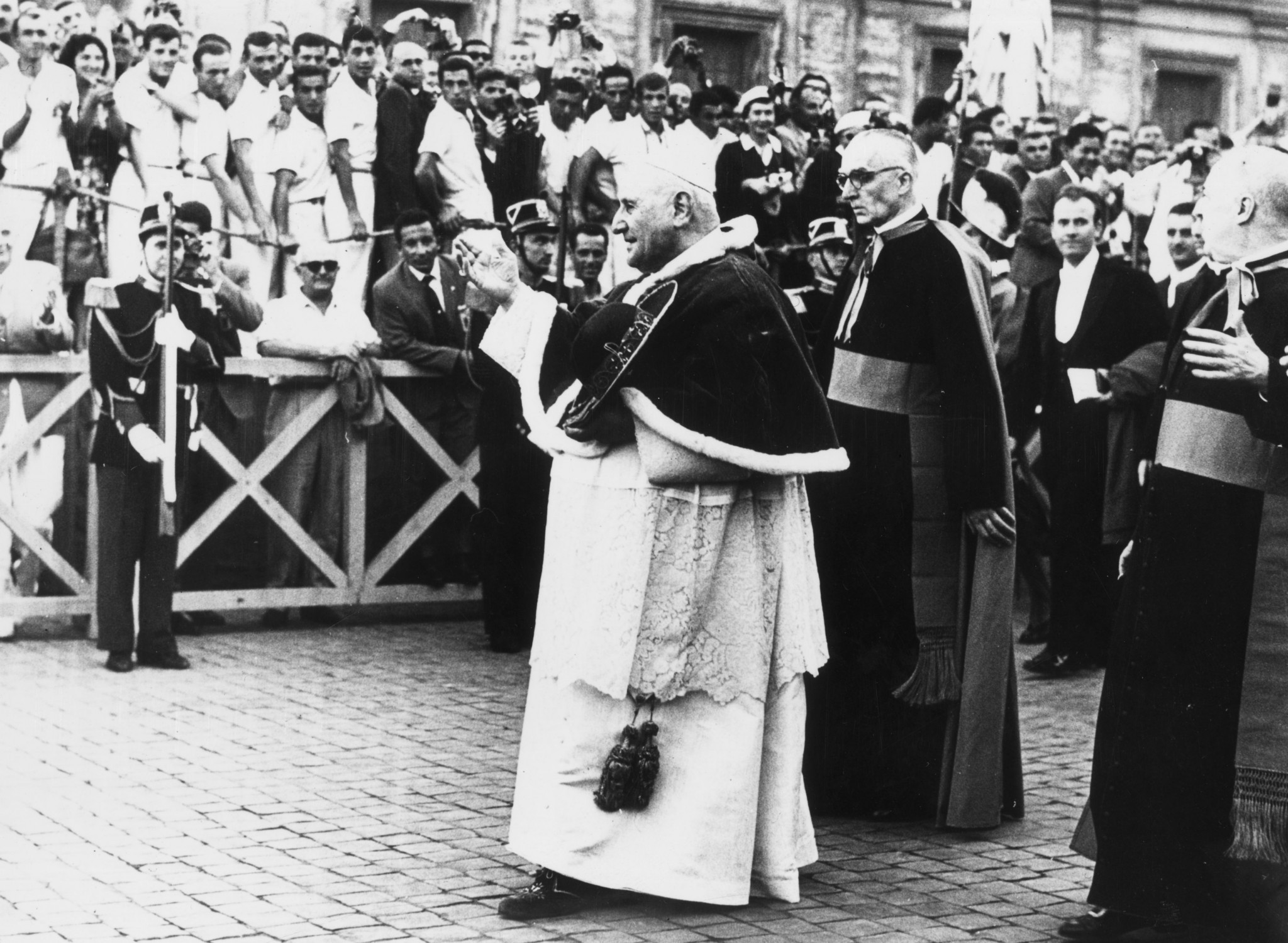 Pope John XXIII held a special audience for participating teams at the Rome 1960 Olympics ©Getty Images