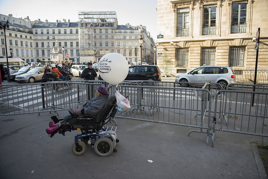Amid protests of the lack of accessibility for wheelchair users on French rail and metro systems, President Macron has told a national conference on disability that decisive action will be taken in time for Paris 2024 ©Getty Images