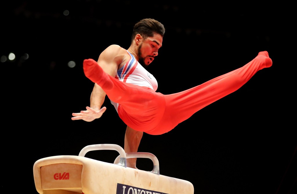 Britain's Louis Smith, an Olympic silver medallist on the pommel horse at Rio 2016, was recorded mocking Islam ©Getty Images