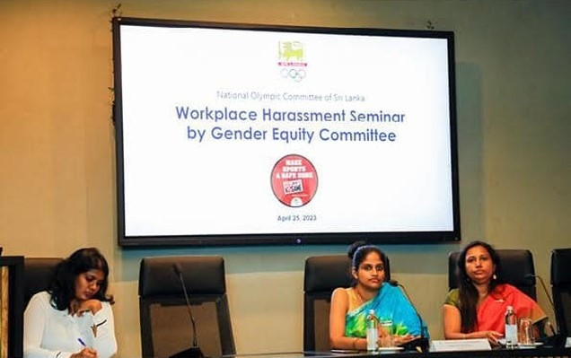 The workplace harassment seminar presented rules on conduct and behaviour in the workplace ©NOC of Sri Lanka