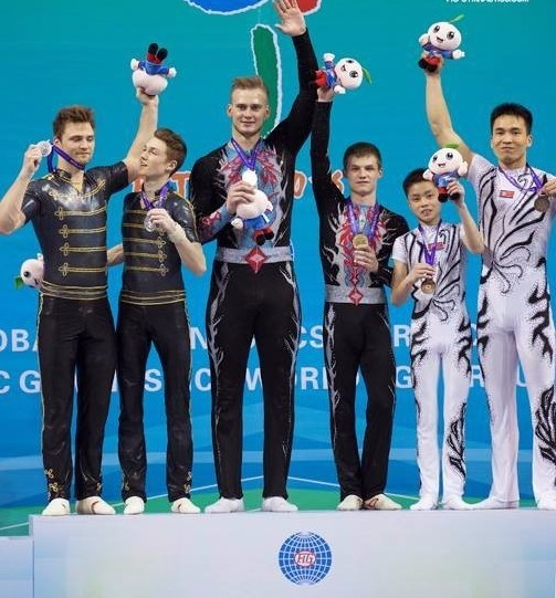 Igor Mishev and Nikolay Suprunov earned gold for Russia in the men's pairs