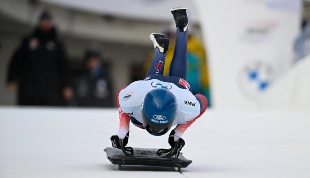 Britain's Matt Weston won world and European skeleton titles last season under the guidance of Latvia's Martins Dukurs, who is renewing his contract until the end of the Milan Cortina 2026 Games ©Getty Images