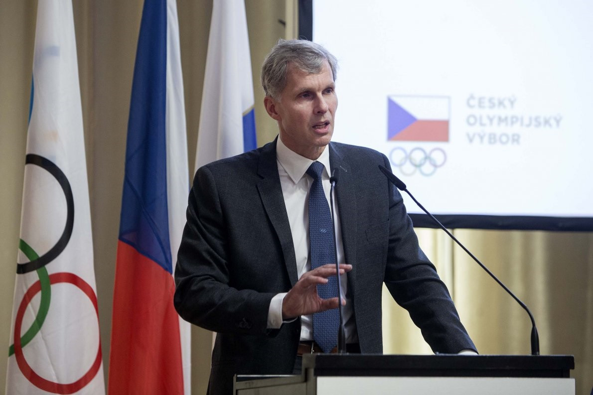 Czech Olympic Committee President and International Olympic Committee member Jiří Kejval said it was important to be "united" against the participation of Russian and Belarusian athletes at Paris 2024 ©ČOV