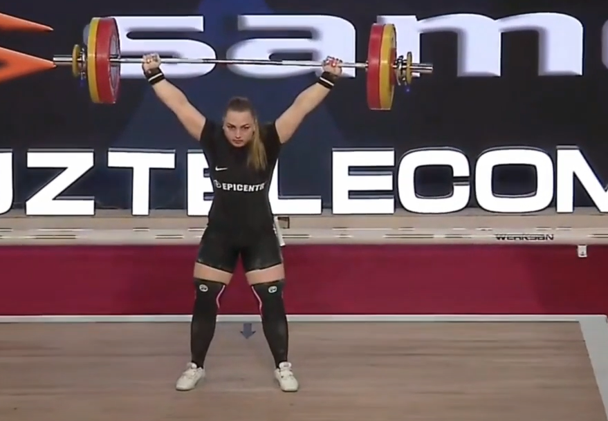 The 2021 world and European champion at 81 kilograms Alina Marushchak is likely to be Ukraine's third weightlifting doping violation since the end of Tokyo 2020 ©YouTube