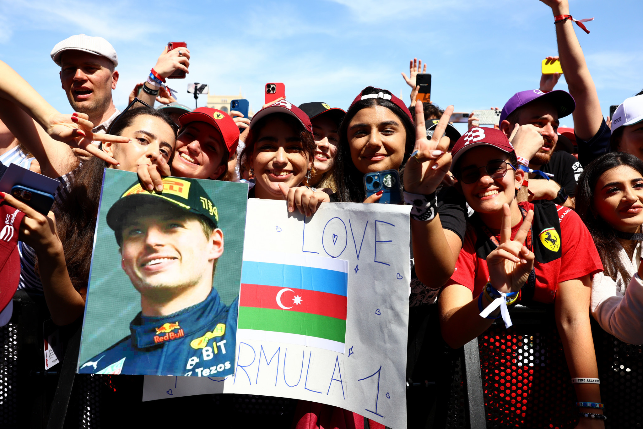 Formula One fans have flocked in their masses to the Azeri capital to witness their favourite drivers in action ©Getty Images