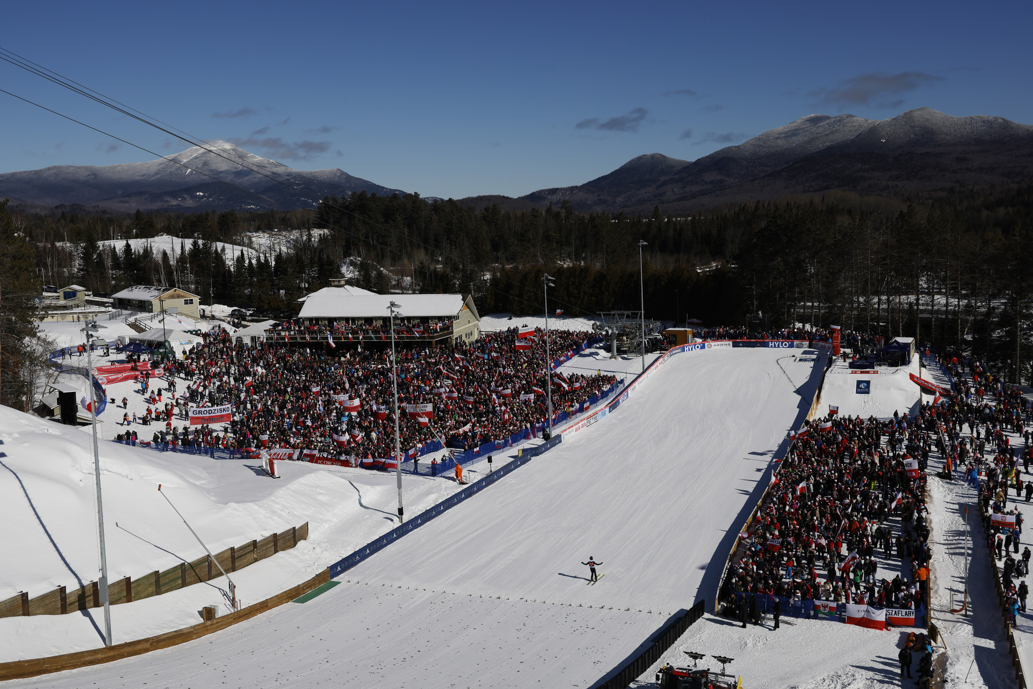 Lake Placid staged its first FIS Ski Jumping World Cup since 1990 in February ©Getty Images
