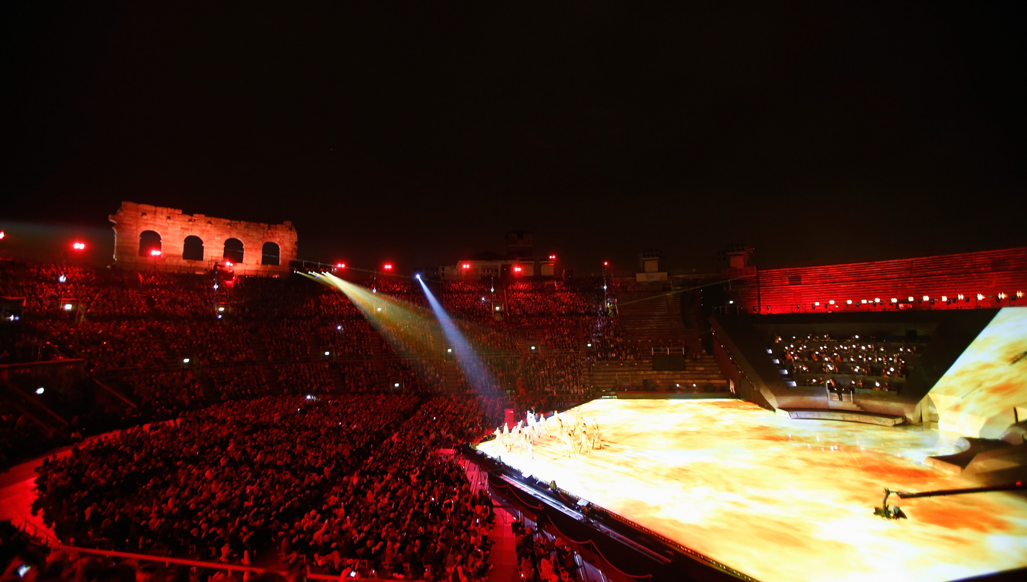The Verona Arena hosts around 22,000 people for opera performances ©Getty Images