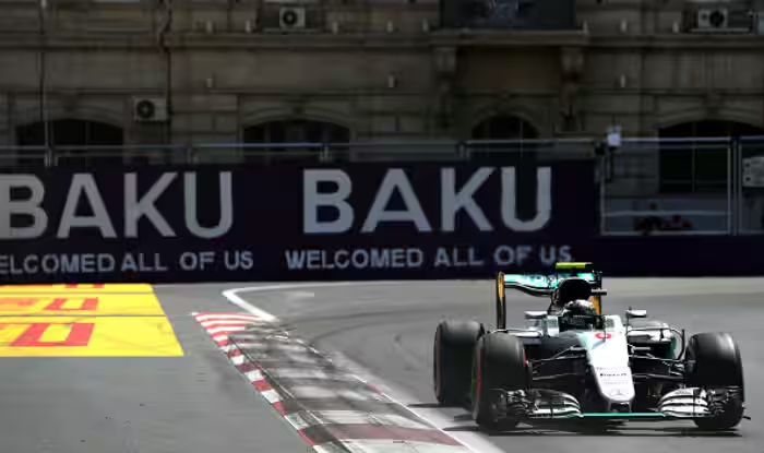 Germany's Nico Rosberg won the first Baku Grand Prix in 2016 ©Getty Images