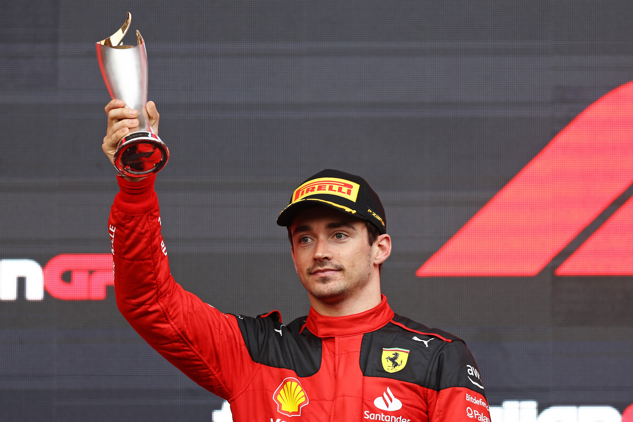 Charles Leclerc had to settle for third place despite starting the race on pole position ©Getty Images