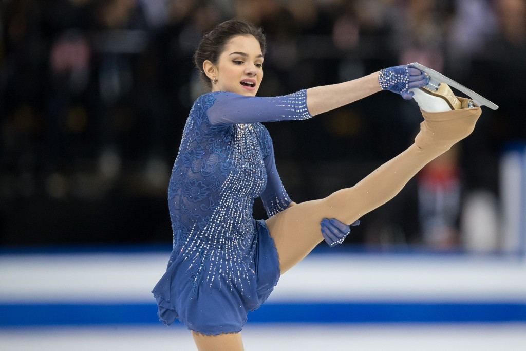 Russia's Evgenia Medvedeva won gold in the ladies' free skating competition