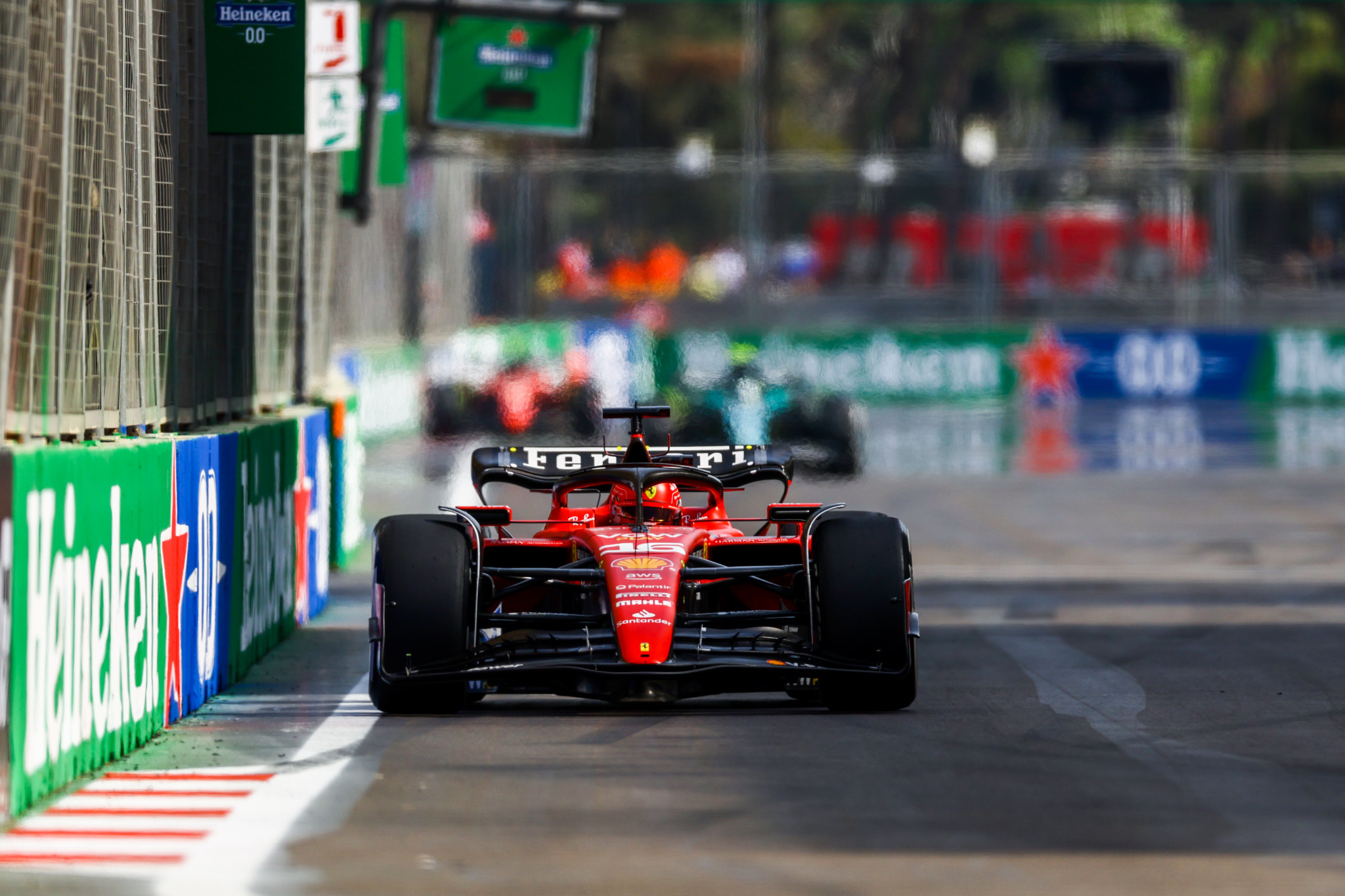 Despite starting in pole position, Ferrari's Charles Leclerc had to settle with a third-place finish as he was 21.270 off the pace ©Getty Images