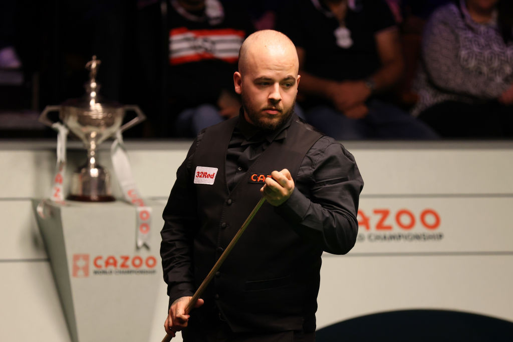 Luca Brecel, Belgium's own, has wowed The Crucible theatre with his bold and entertaining game during the 2023 World Snooker Championship ©Getty Images