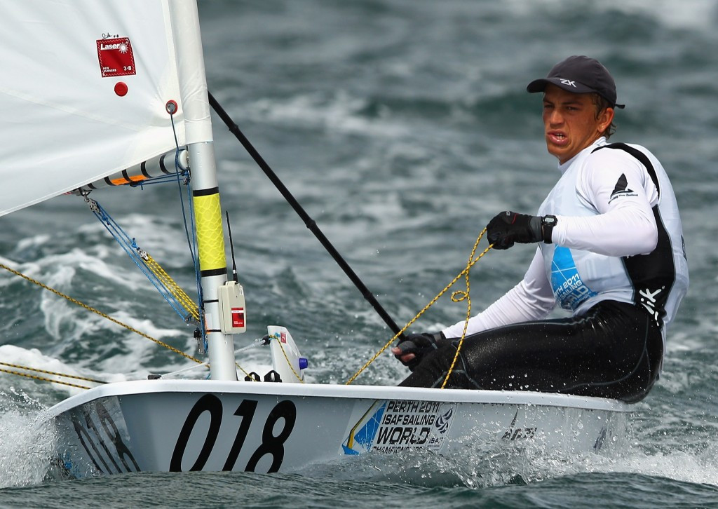 New Zealand's Andy Maloney claimed top honours in the laser
