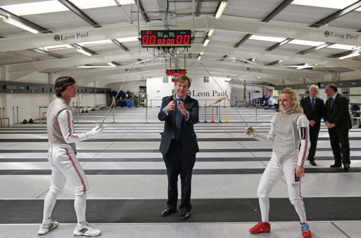 Marcus Mepstead (left) said British Fencing couldn't ask for better facilities than those provided by the Elite Training Centre