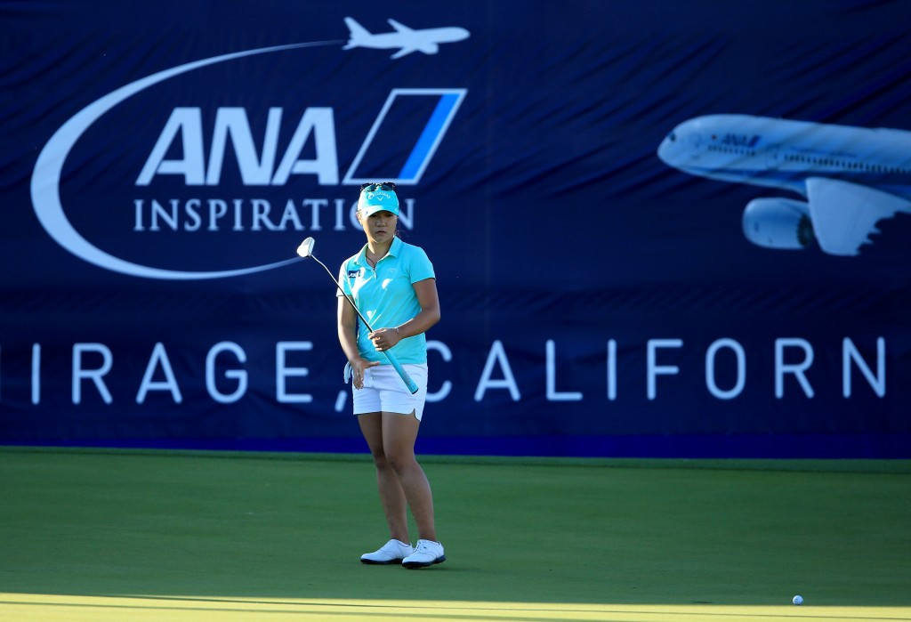 World number one Lydia Ko of New Zealand is well placed in the chasing pack on nine-under 
