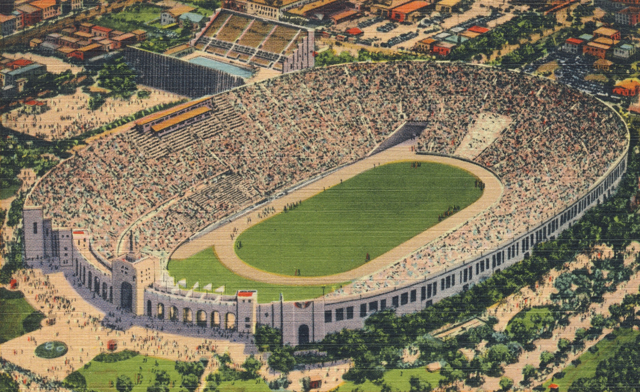 The Los Angeles Coliseum hosted the 1932 and 1984 Olympics but is most regularly used for college football ITG