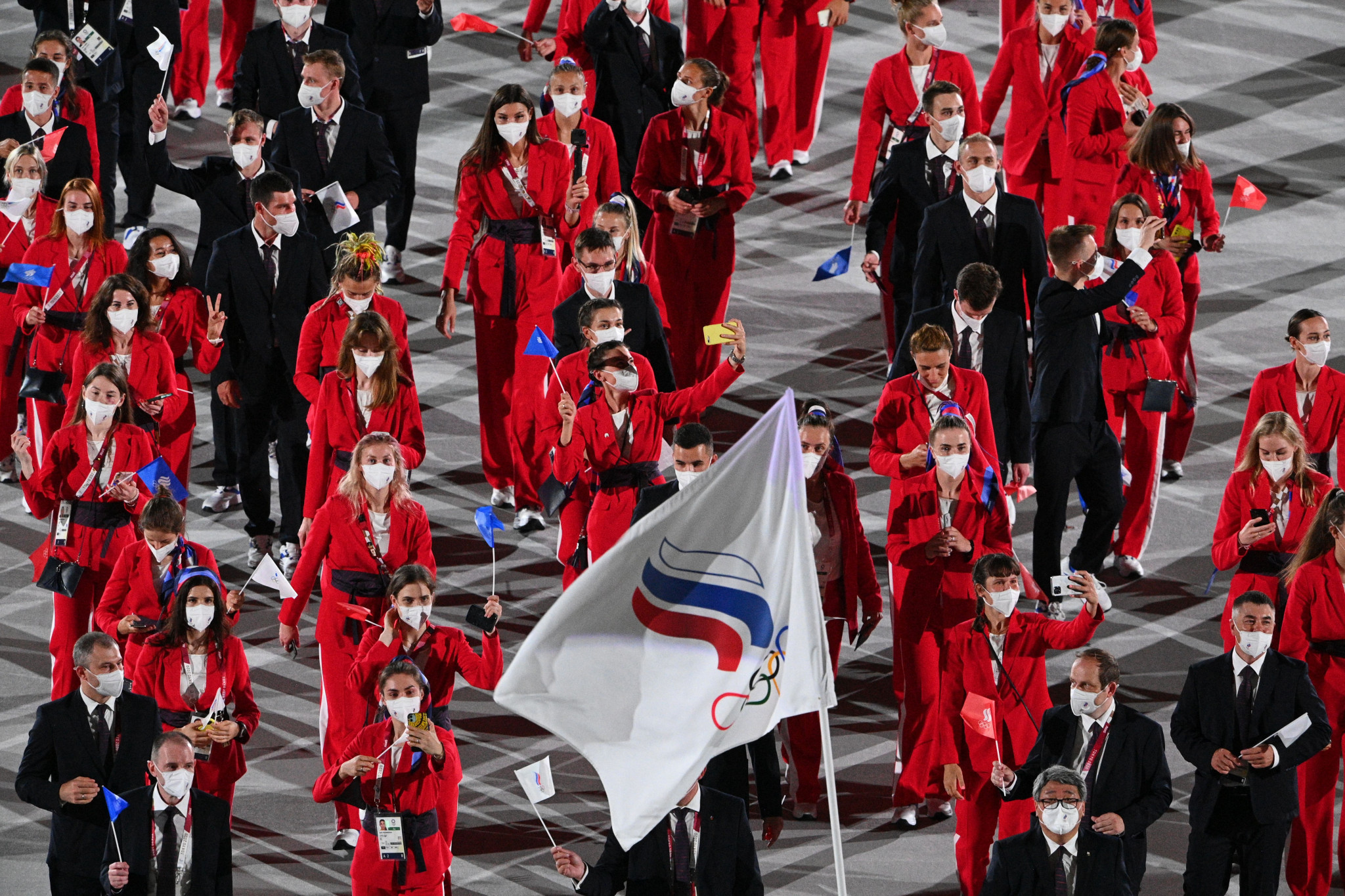 A team of 334 competed under the Russian Olympic Committee flag at the Tokyo Olympics two years ago ©Getty Images