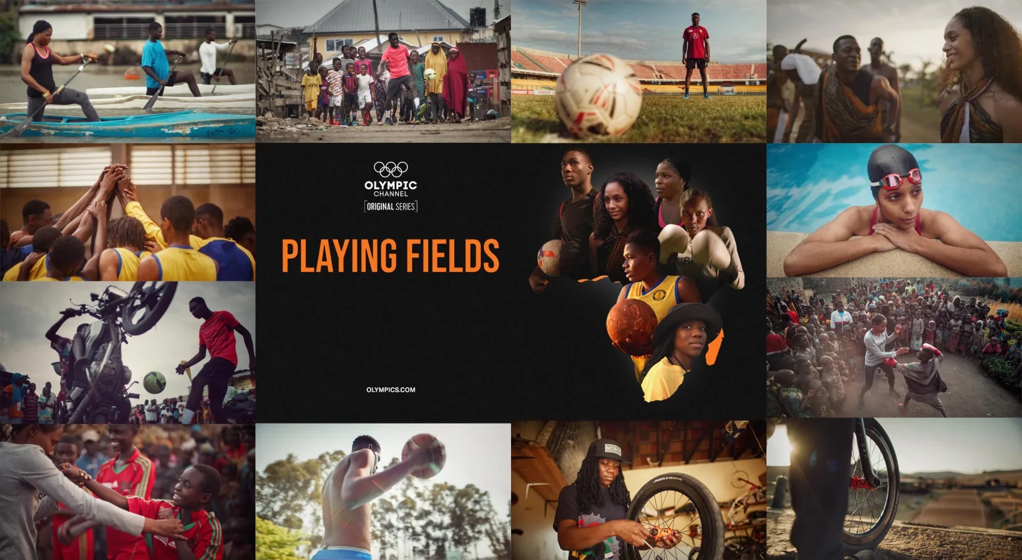 Playing Fields tells the stories of six African athletes and their journeys to Paris 2024 qualification ©Olympic Channel