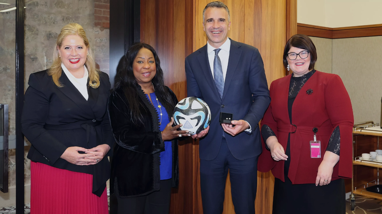 FIFA secretary general completes visit to Women's World Cup host city Adelaide