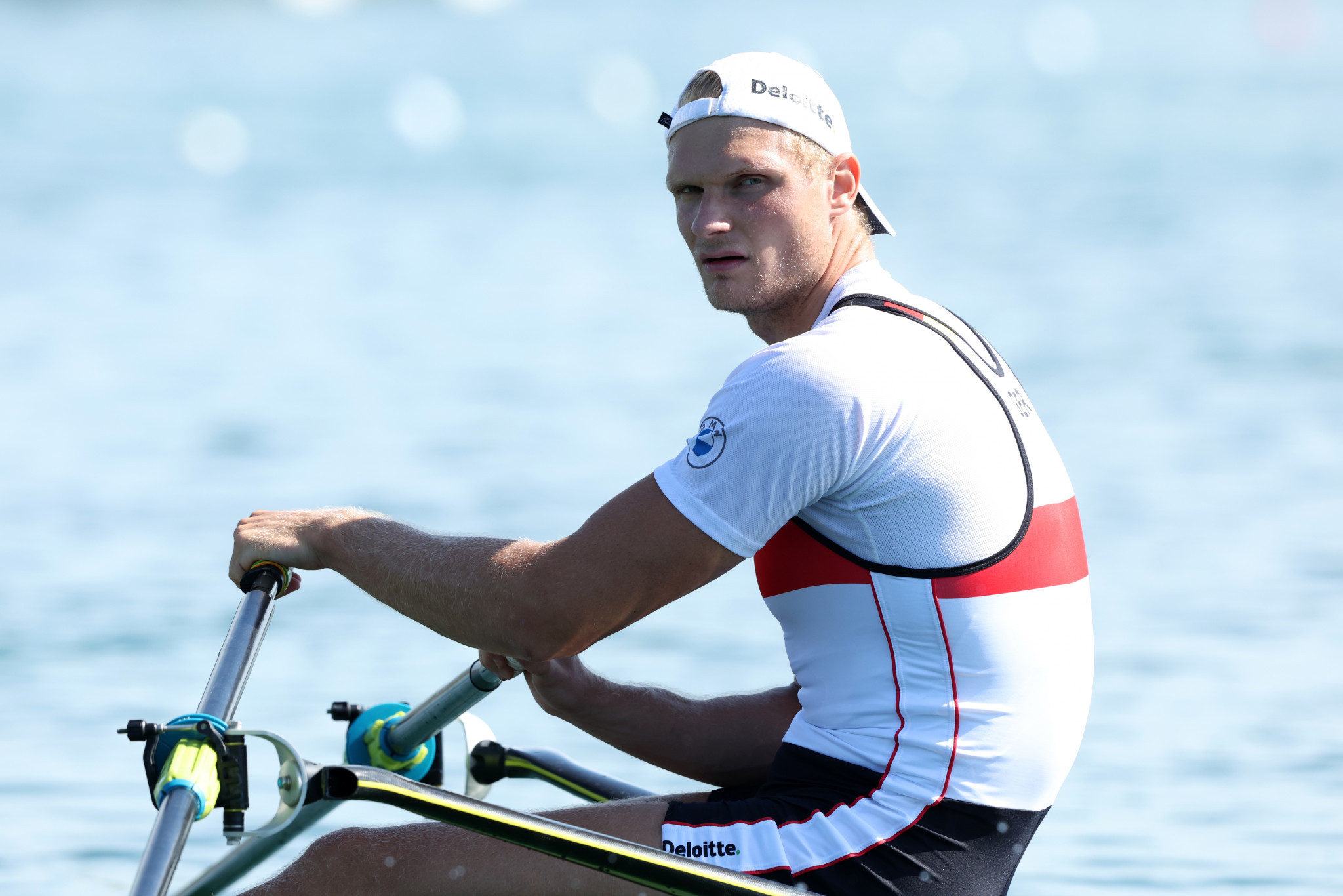 Germany's men's single sculls world champion Oliver Zeidler is among the stars set to feature at the World Rowing Cup in Zagreb ©Getty Images
