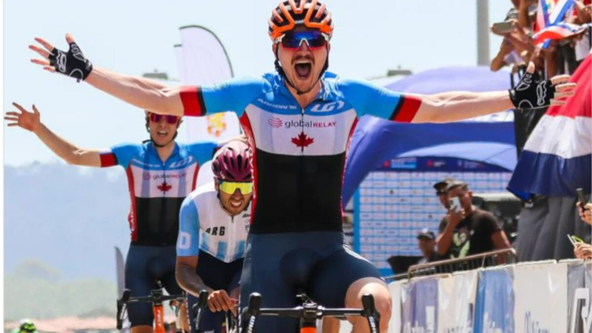 Pan American Road Cycling Championships women's road race winner Pier-André Côté of Canada has qualified for the Pan American Games ©Panamanian Cycling Federation