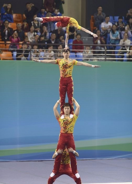 China were the only other nation to win gold at the Championships as they claimed the men's group crown