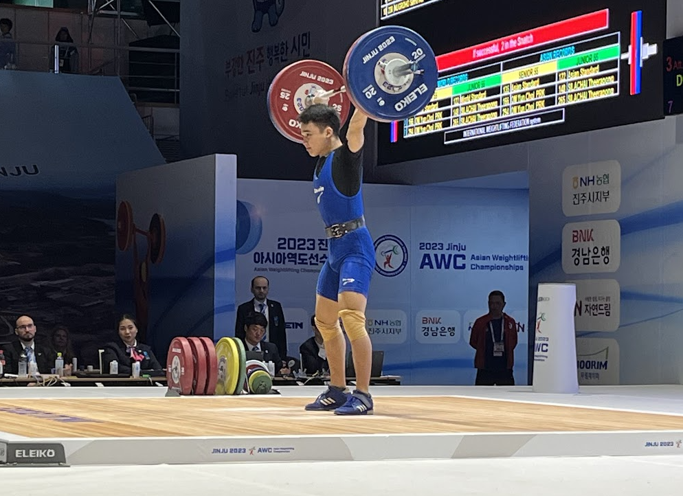 Teenager Do Tu Tung gave Vietnam something to celebrate with victory in the men's 55kg after a mixed opening day at the Asian Weightlifting Championships ©AWF