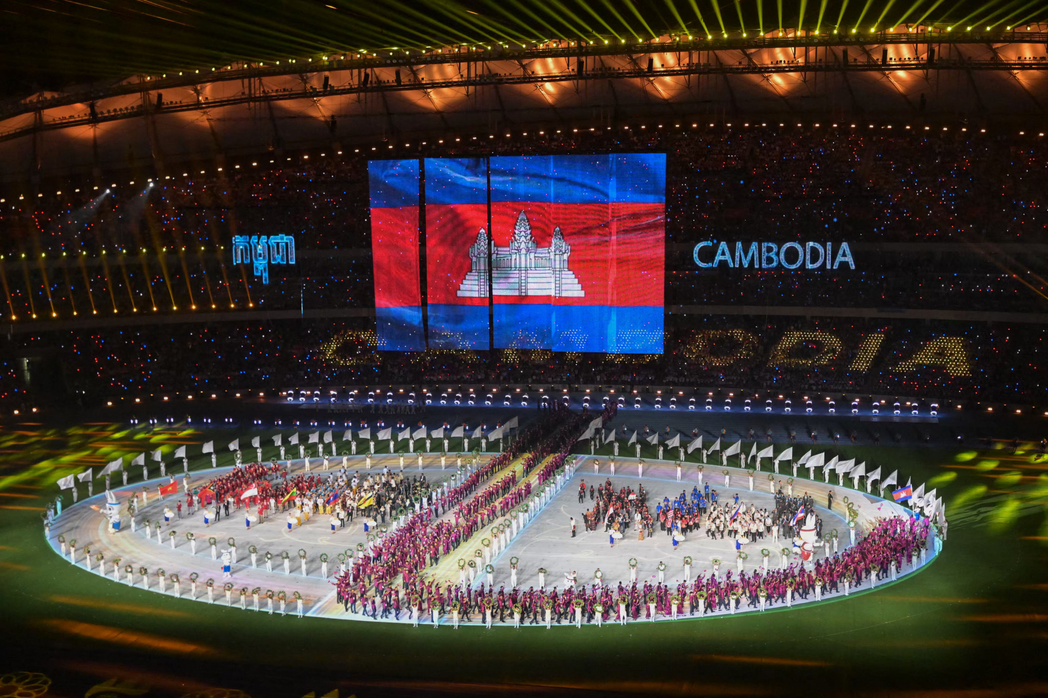 Spectacular aerial stunt caps Southeast Asian Games Opening Ceremony for Cambodia 2023