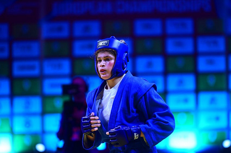 Bulgaria’s Isabel Hristova is targeting a gold medal at the World Combat Games in Riyadh after switching from judo to sambo ©FIAS 