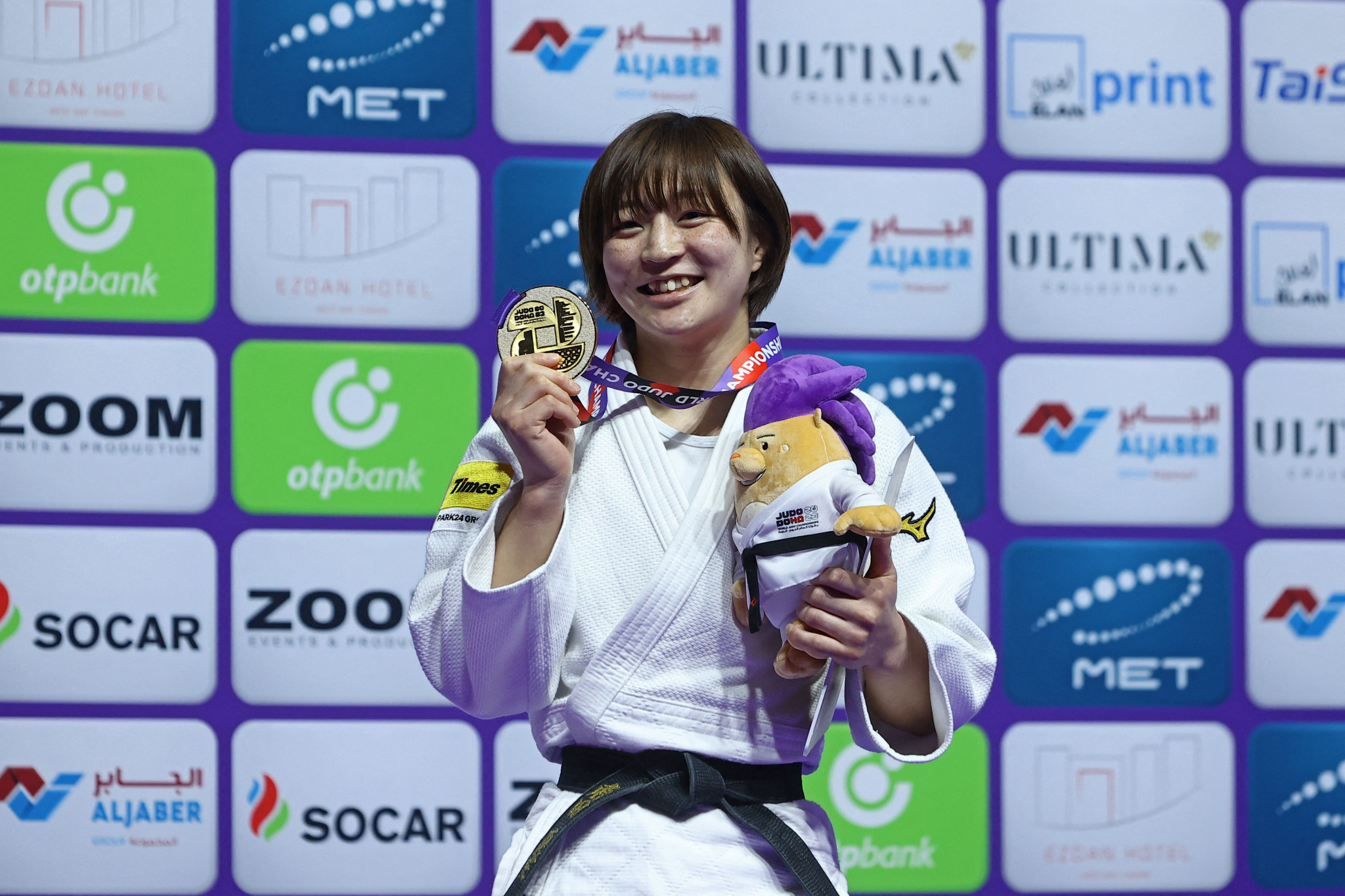 Japan’s Natsumi Tsunoda won her third successive women's under-48kg gold ©Getty Images