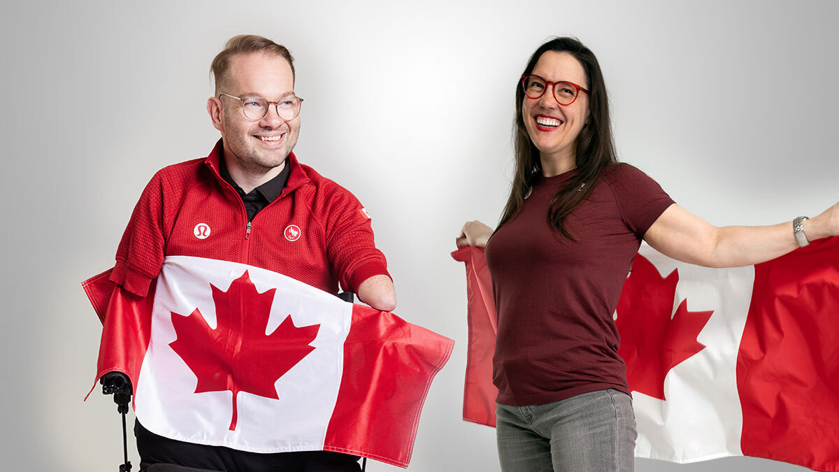 Josh Vander Vries, left, and Karolina Wisniewska are set to serve as Canada's Chefs de Mission at the Paris 2024 Paralympics ©CPC