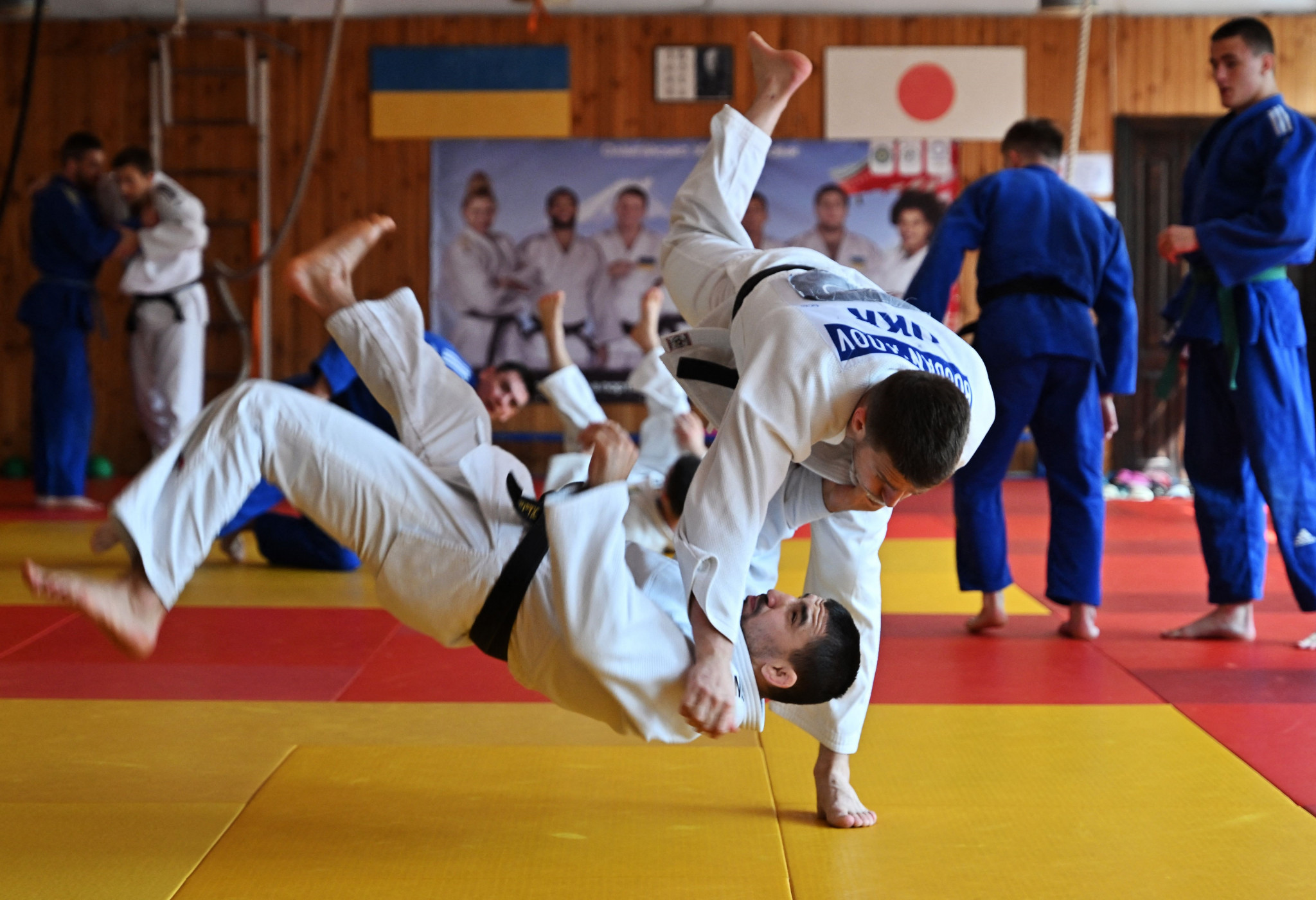 Ukrainian judoka have been training in Kyiv after boycotting the World Judo Championships over the presence of Russian and Belarusian athletes ©Getty Images