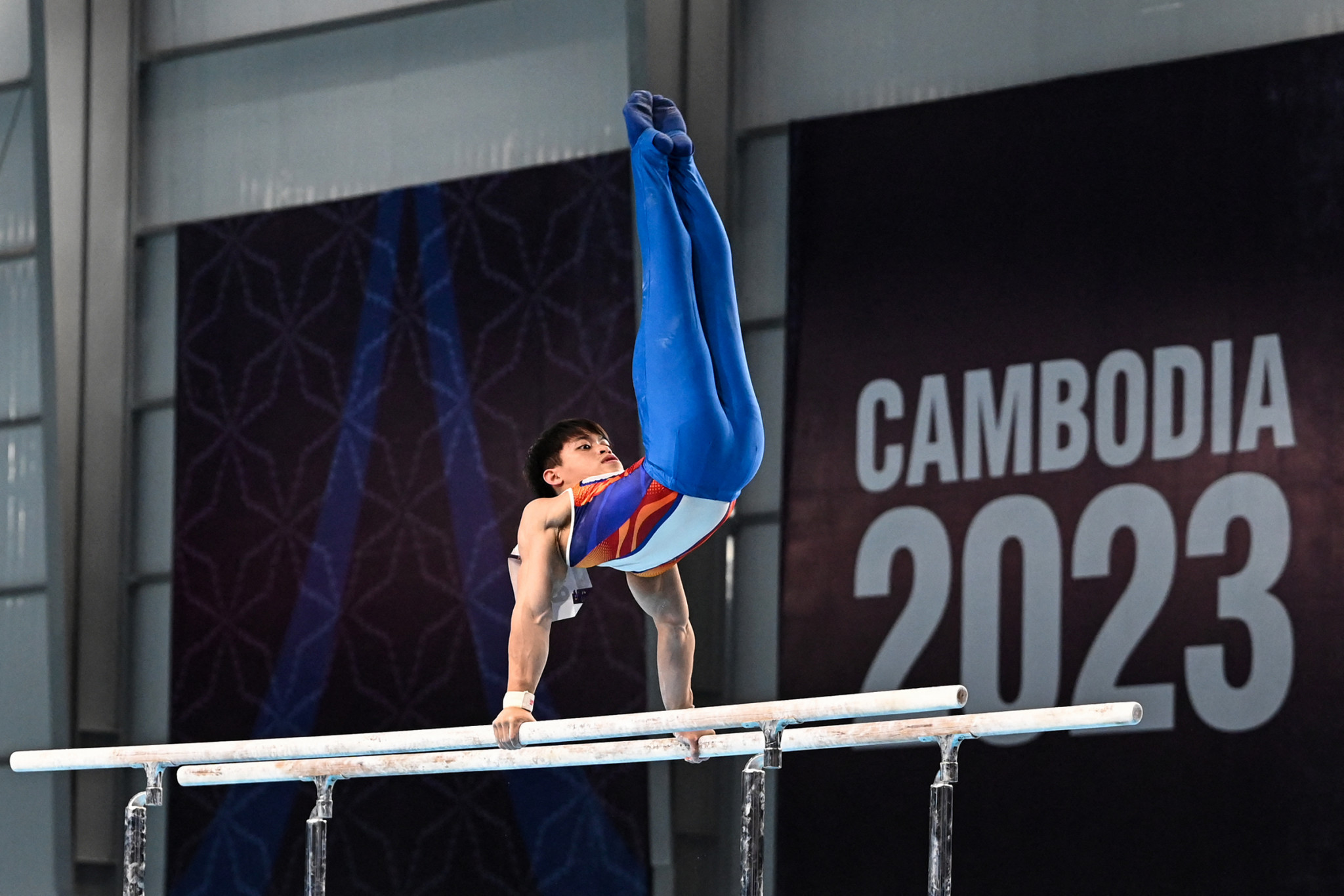 Carlos Yulo has won the men's artistic gymnastics all-around title at the Southeast Asian Games for the third time ©Getty Images