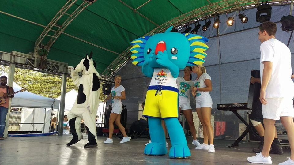 New Gold Coast 2018 mascot Borobi appeared to be an early hit with fans ©Gold Coast 2018 