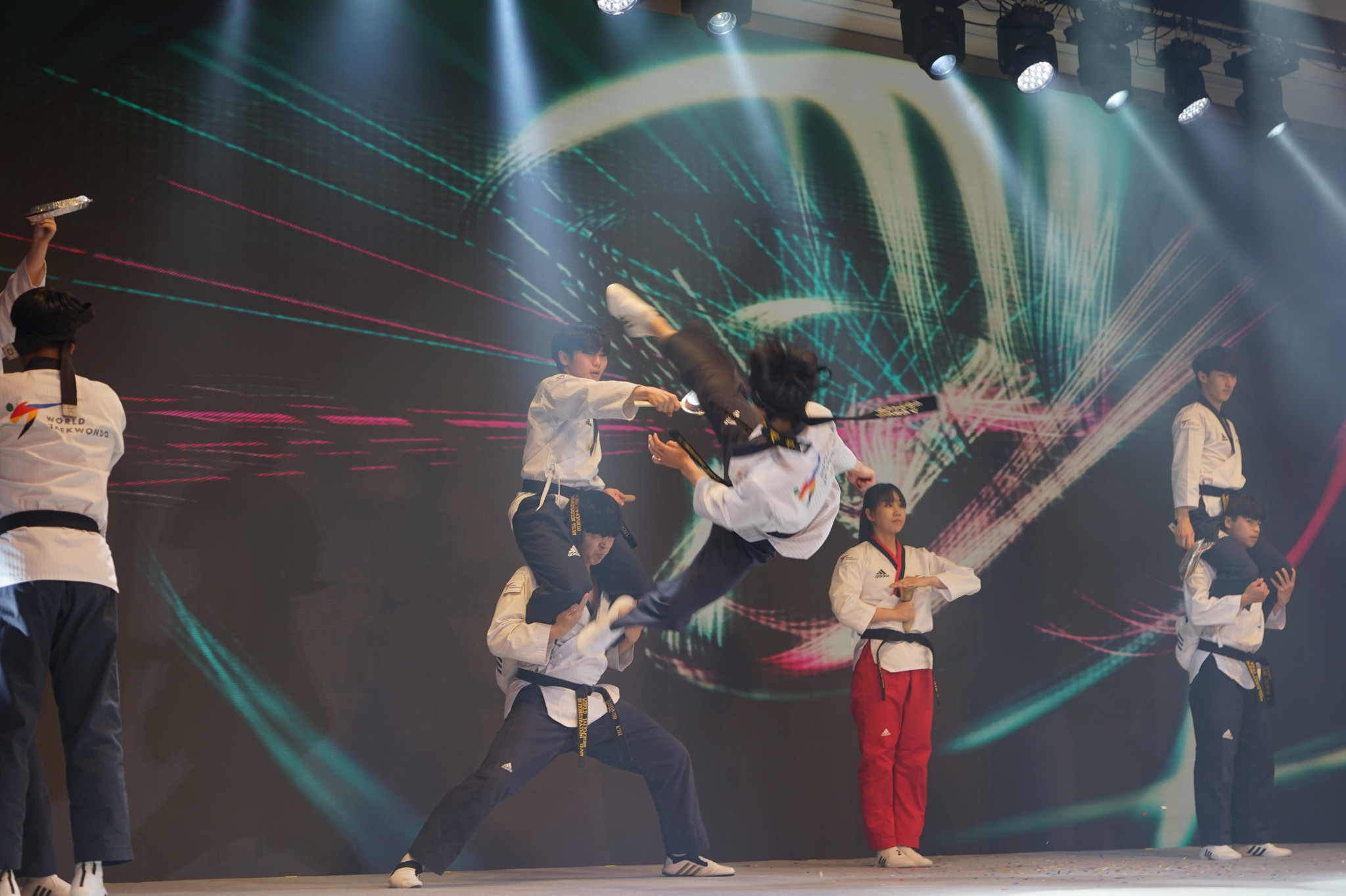World Taekwondo demonstration team shines again at AIPS Sports Media Awards