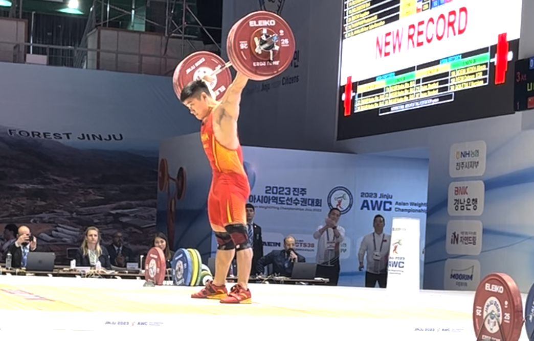 Li Dayin also claimed an 89kg world record in Jinju ©Brian Oliver