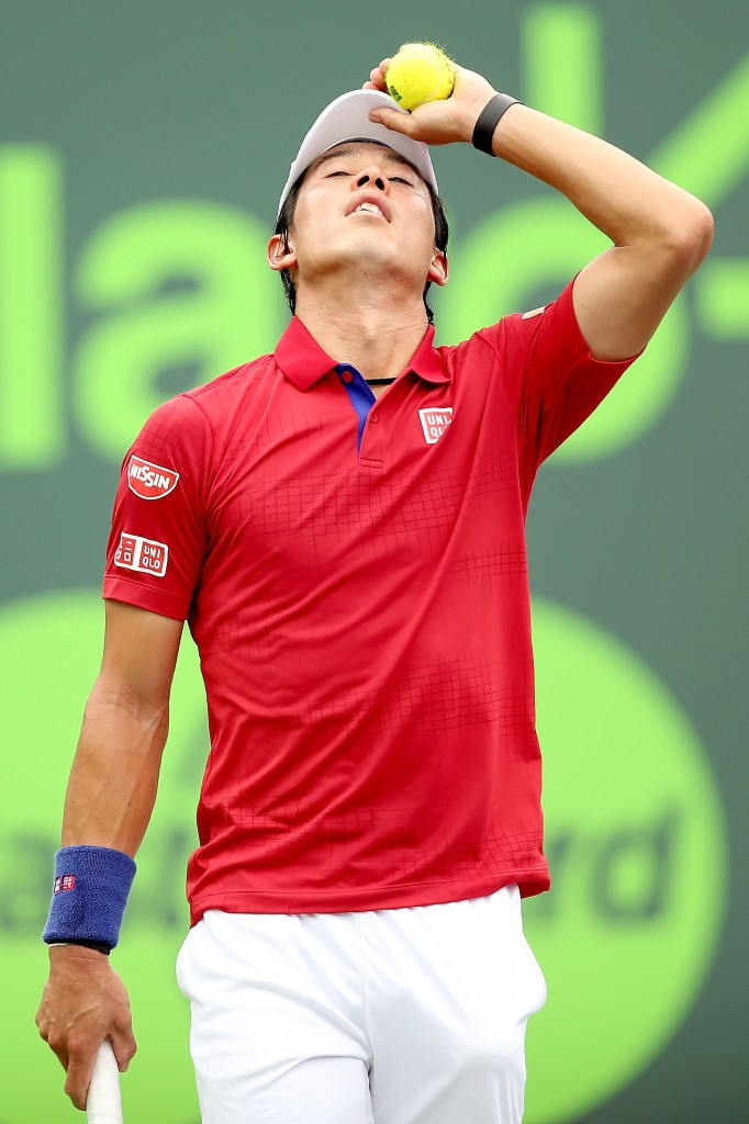 Kei Nishikori found Novak Djokovic too much to handle ©Getty Images