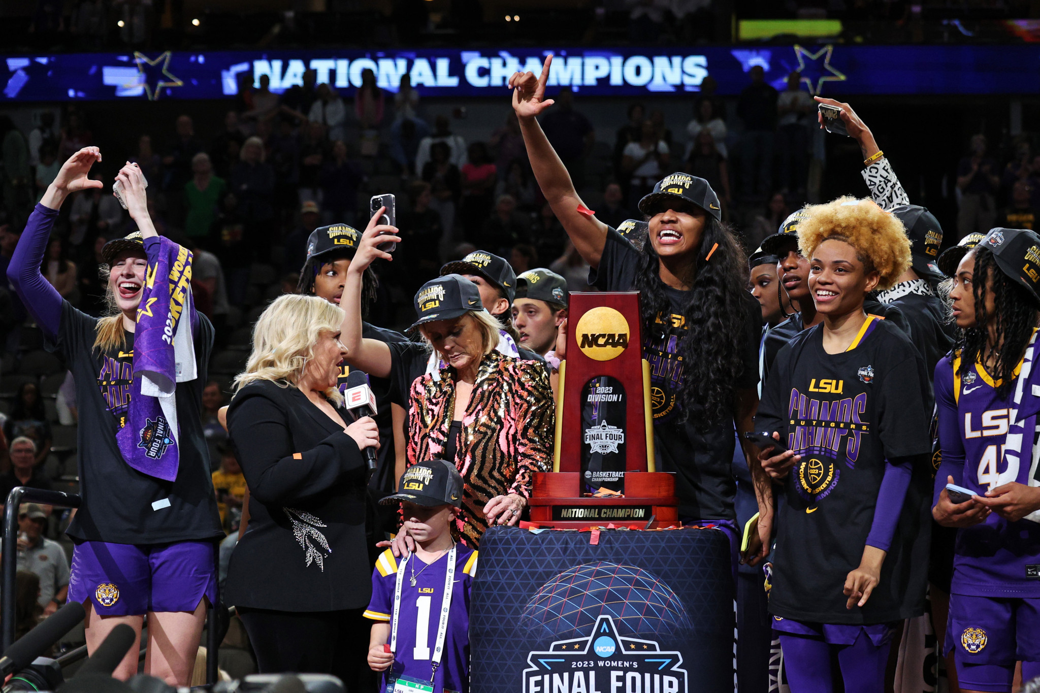 Louisiana State University, winners of the NCAA women's basketball champions, have been invited to their own White House reception later this month ©Getty Images