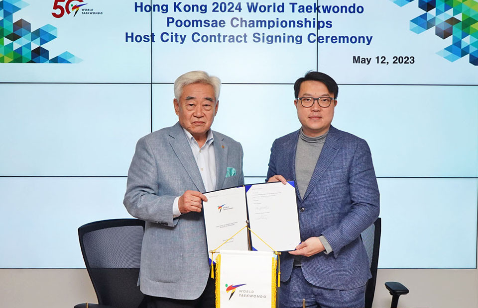 An official contract has been signed for Hong Kong to host the 2024 World Taekwondo Poomsae Championships ©World Taekwondo