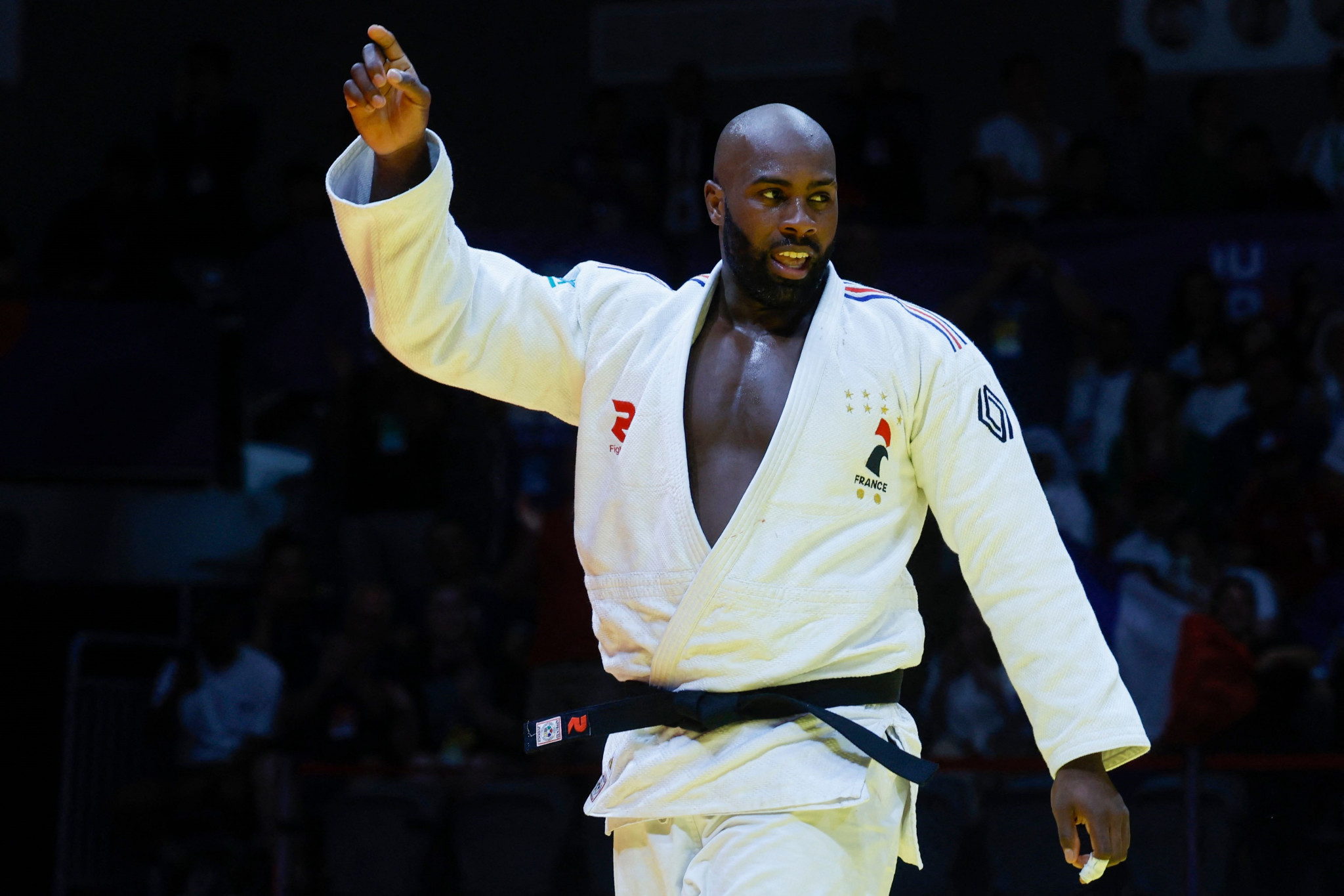 Teddy Riner captured his first world title since 2017 in Doha ©Getty Images