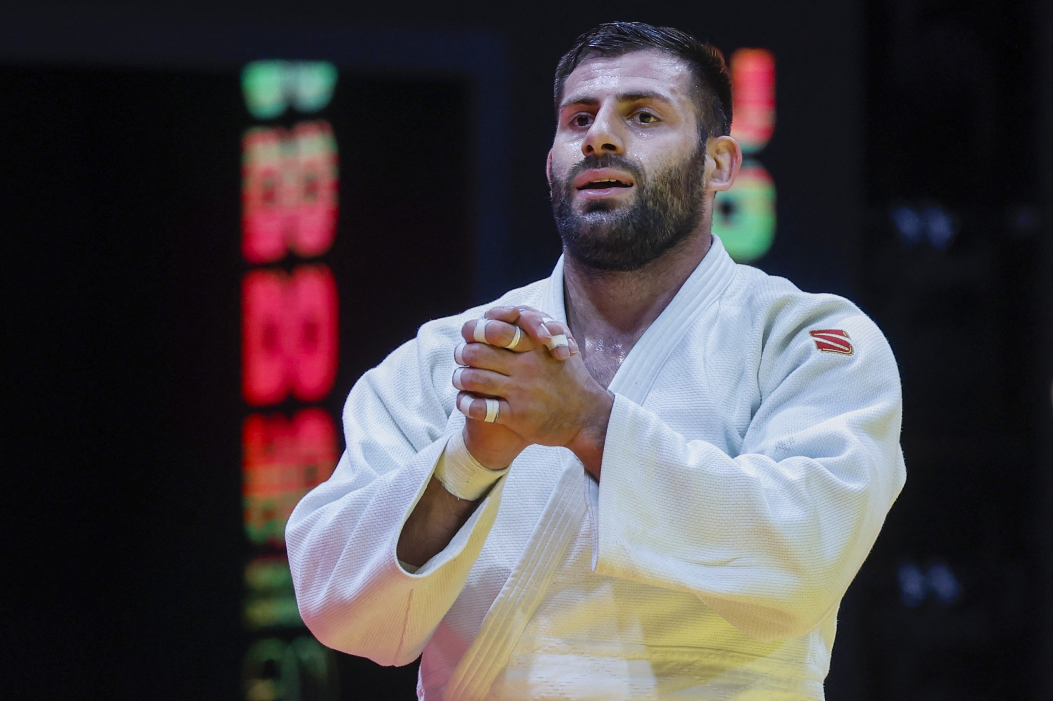 Arman Adamian was hailed by Russian President Vladimir Putin following his victory at the World Judo Championships, which Ukraine also boycotted due to the presence of Russian and Belarusian athletes ©Getty Images