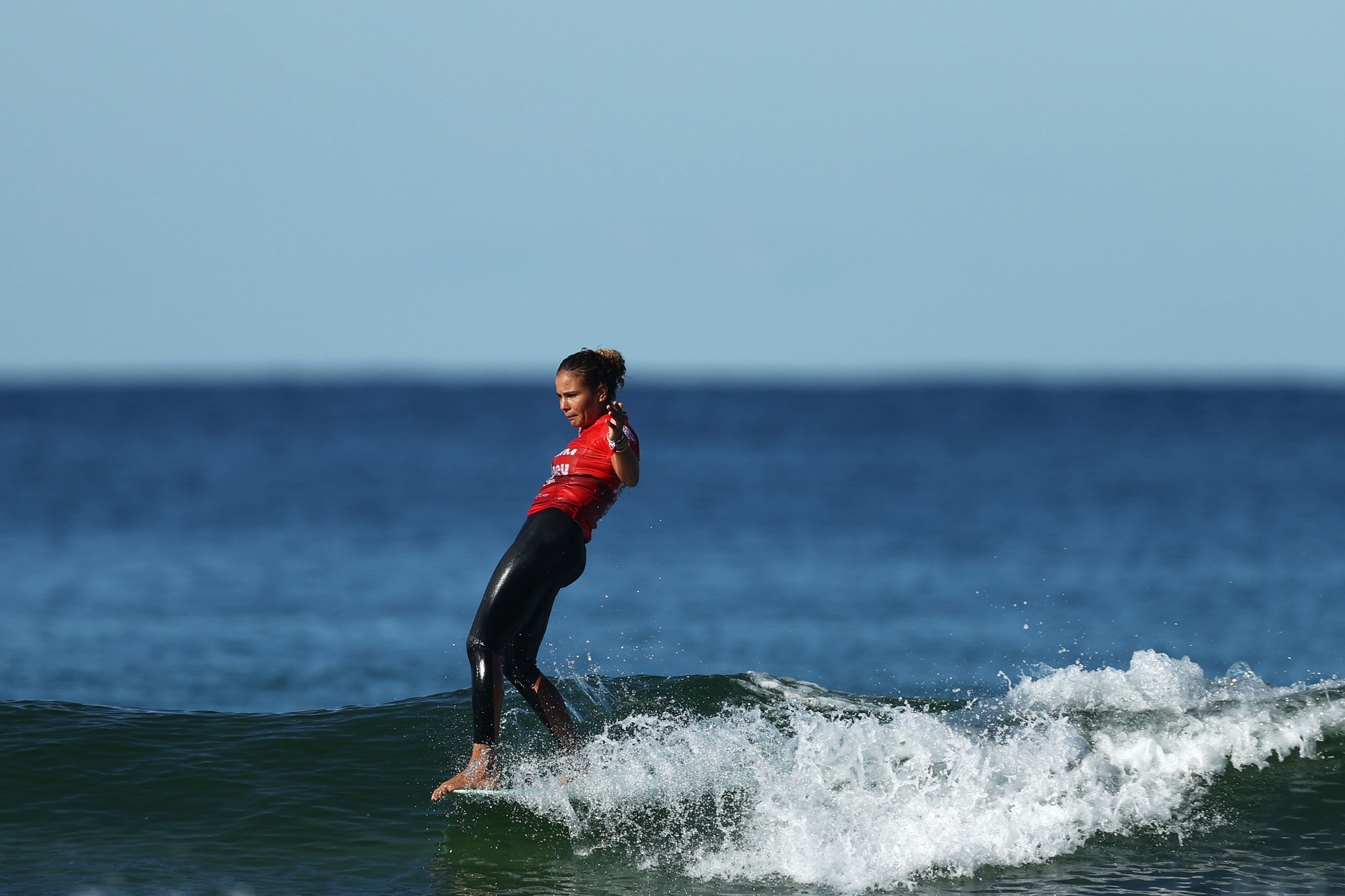 Alice Le Moigne won the women's title at the ISA World Longboard Championships in Surf City ©Getty Images
