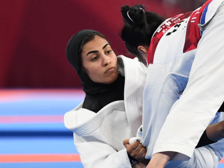 UAE's Mahra Al Hanaei won a silver medal when jiu-jitsu made its Asian Games debut at Jakarta-Palembang 2018 ©Getty Images