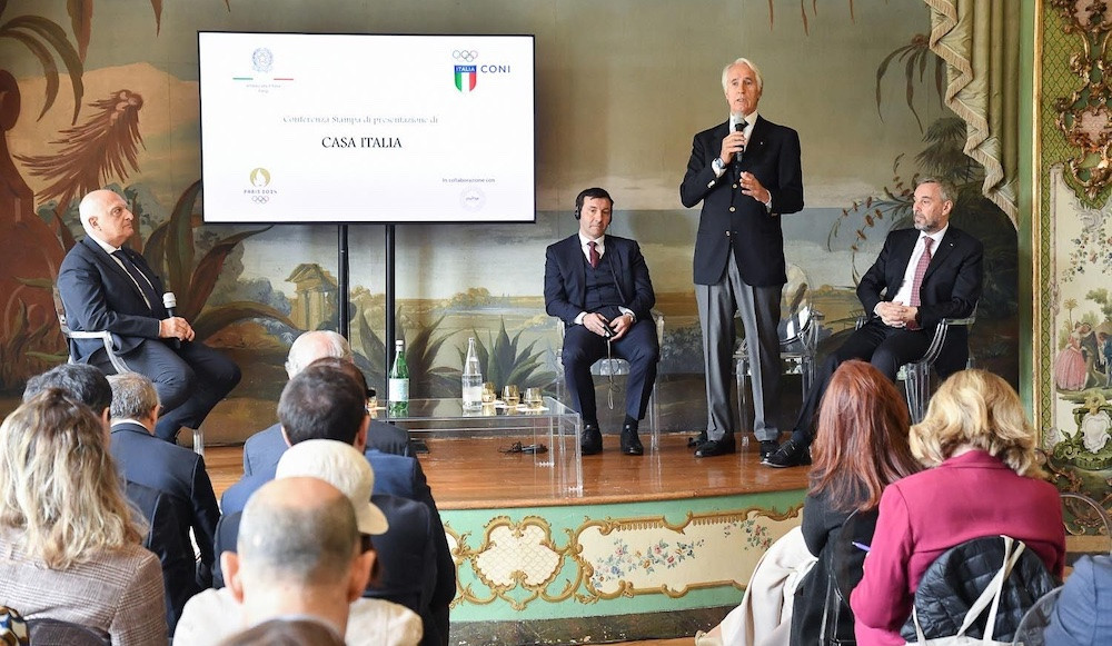 CONI President Giovanni Malago has announced that the Casa Italia for Paris 2024 will be in a building used by De Coubertin ©Xavier Granet/CONI