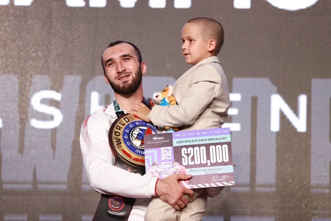 Muslim Gadzhimagomedov won the heavyweight title for Russia at the Men's World Boxing Championships in Tashkent ©IBA