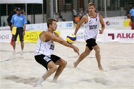 Norwegian duo qualify for main draw on successful opening day at FIVB Qatar Open 