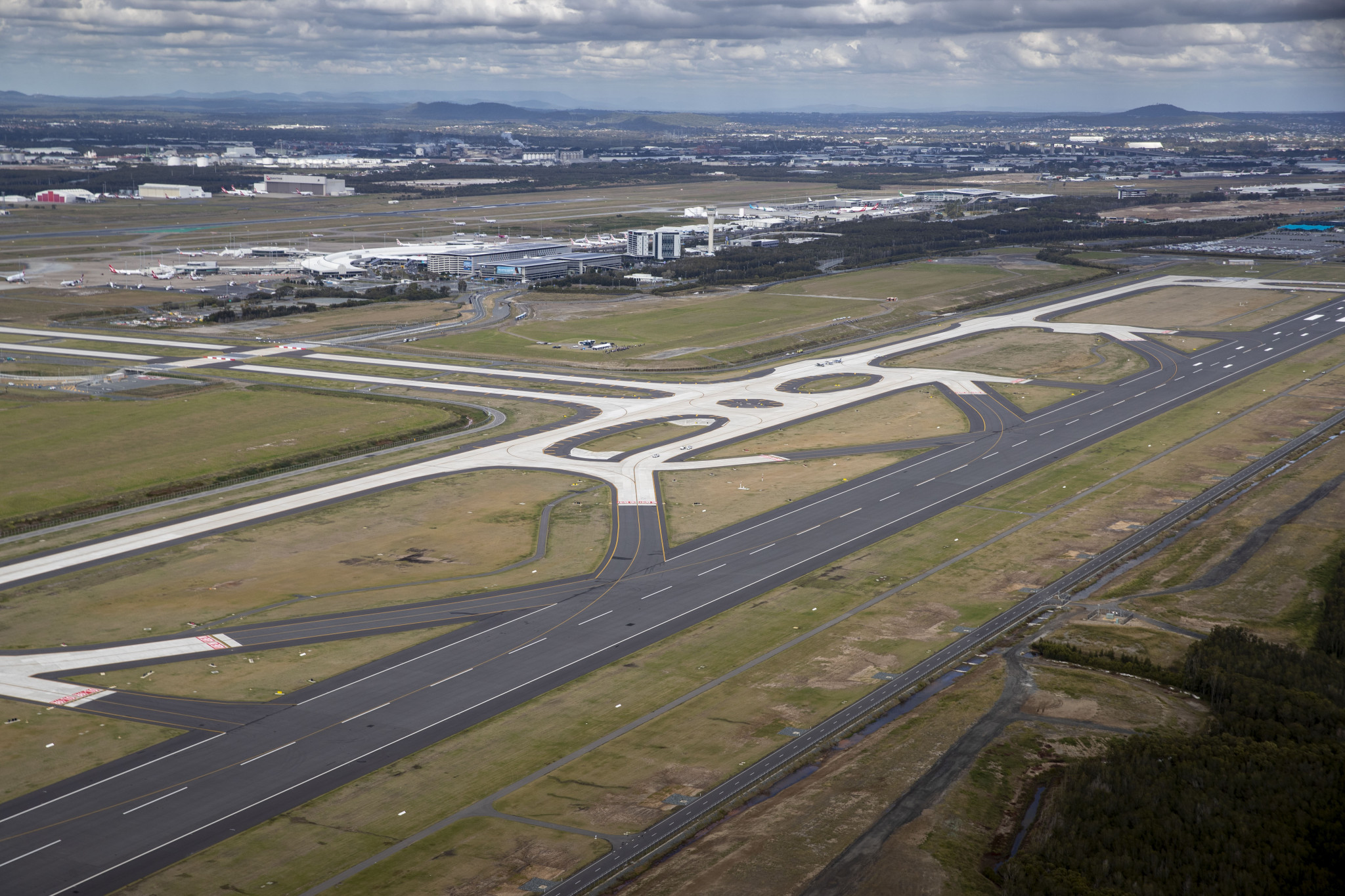 Protesters say the new runway at Brisbane Airport which opened in 2020 has had a harmful effect on local residents ©Getty Images