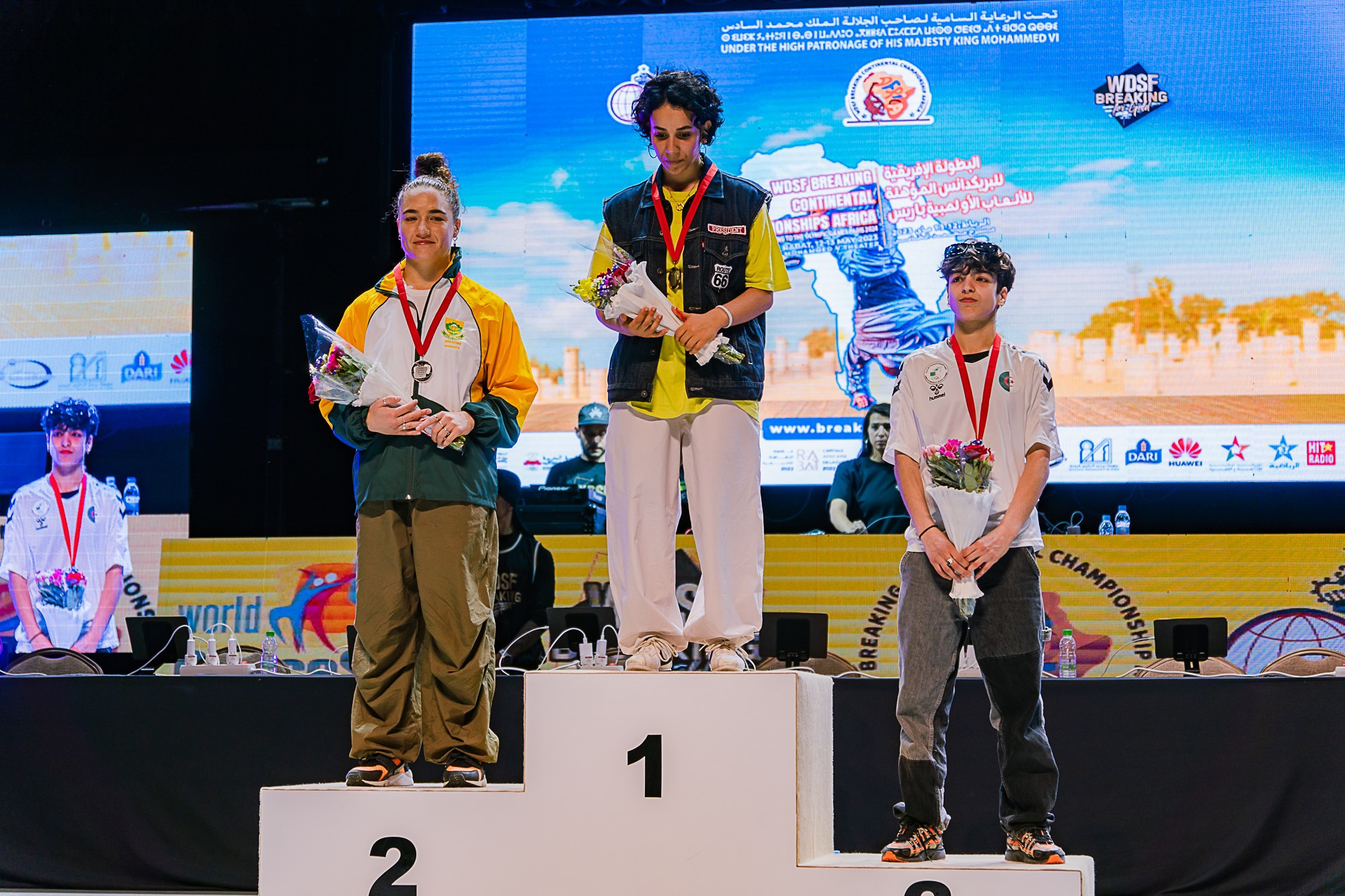 Fatima El-Mamouny was the b-girls winner at the first African Breaking Championships ©WDSF