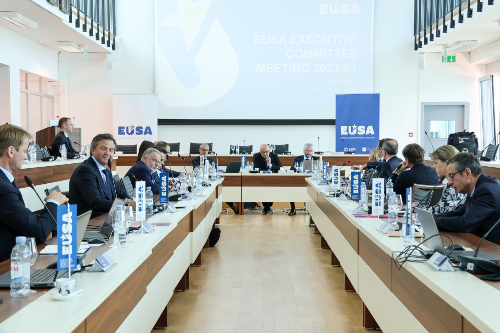 The European University Sports Association reiterated its support for Ukraine in Split ©EUSA
